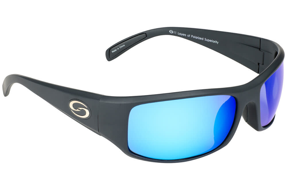 Strike King Strike King SG-S11534 Okeechobee Sunglasses Polarized MatBlk/ML BluMirror