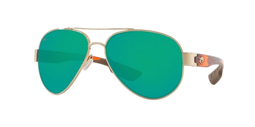 Costa Costa South Point Rose Gold Light Tortoise Frame 580 G Green Mirror Lens