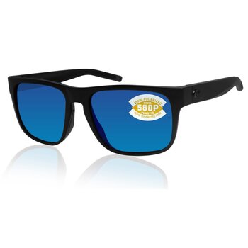 Costa Costa Spearo XL Matte Black Frame, Blue Mirror 580P