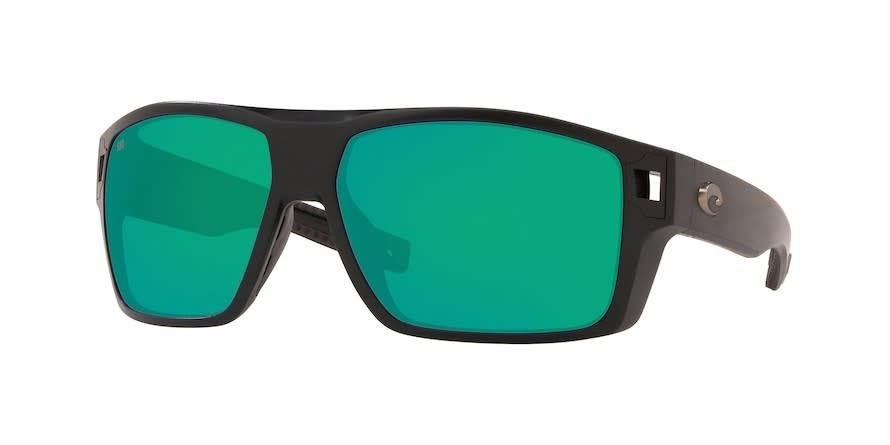 Costa Costa Diego Matte Black Green Mirror 580G DGO11OGMGLP