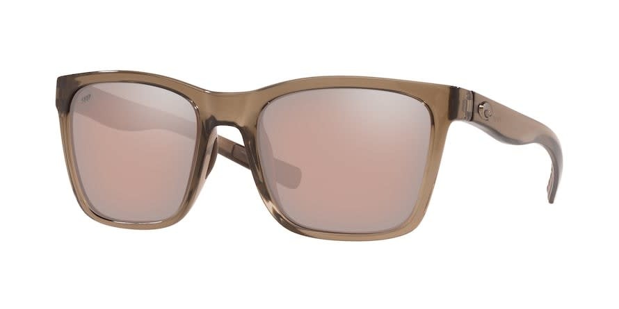 Costa Costa Panga Shiny Taupe Crystal Frame, Copper Silver Mirror Lens 580P