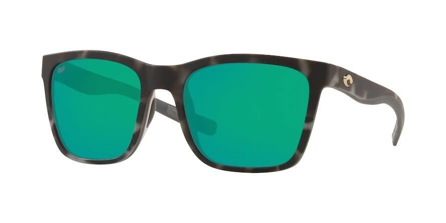Costa Costa Panga Matte Gray Tortoise Frame, Green Mirror Lens 580P