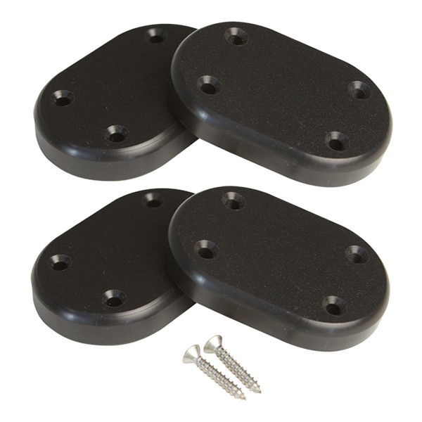 Yeti Yeti Sliding Feet, Set of 4, Black, One size fits all