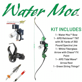 AMS AMS B705-MOC-RH Water Moc Recurve Bowfishing Kit - Green