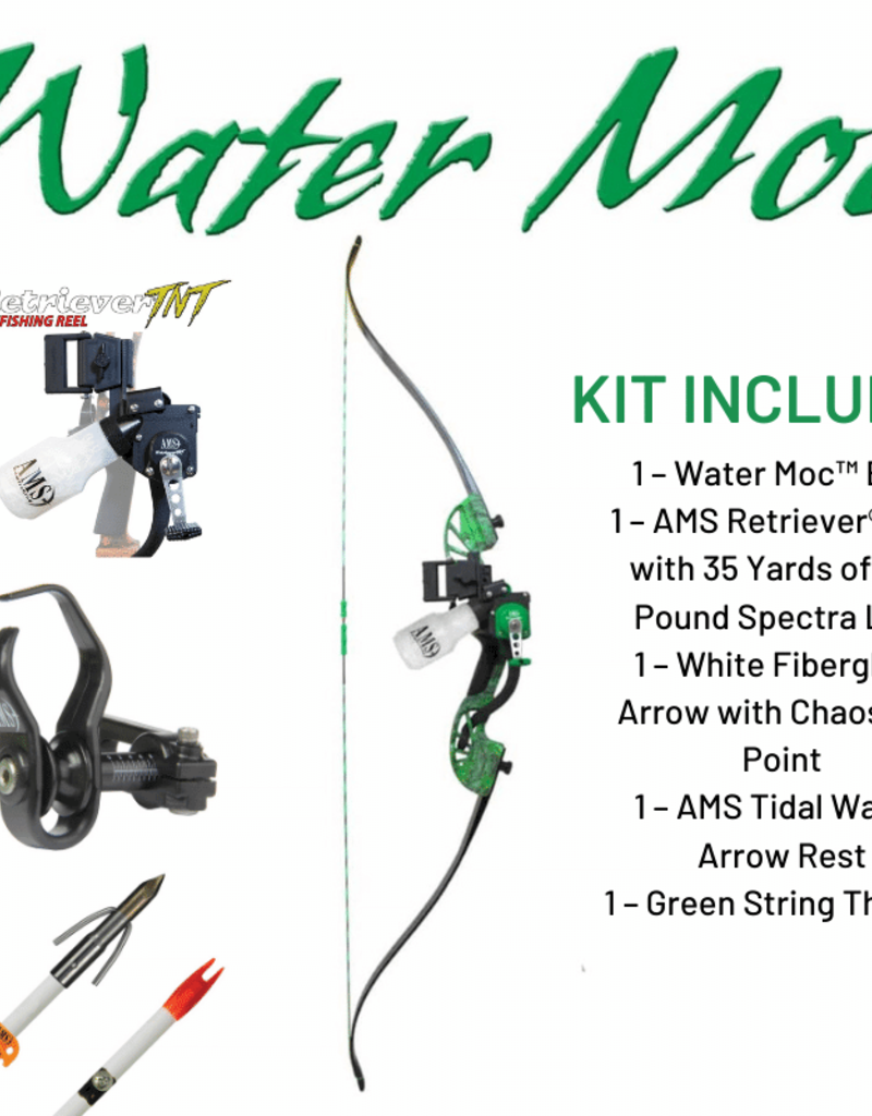AMS BOWFISHING Water Moc 45# Right Hand Take Down Recurve Bow Kit (B705-RH)  645756705108