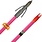 AMS AMS A203-PNK Fiberglass Arrow Chaos Point Pink Shaft & Safety Slide