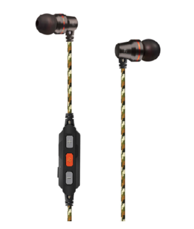 Walker's Walkers Game Ear Flexible Bluetooth Neckband Ear Buds Black / Green