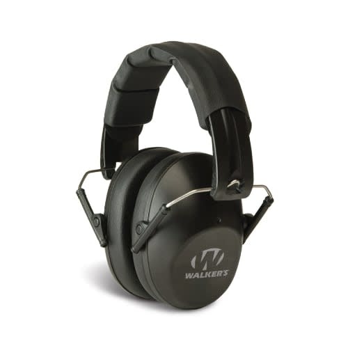 Walker's Walkers GWP-RSMPAS Razor Slim Passive Muff, Ultra Low Profile, NRR 27dB, Black