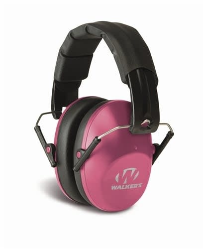 Walker's Walker's Game Ear Pro Low Profile Folding Ear Muffs NRR 22 dB Pink