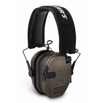 Walker's Walkers Razor Slim Shooter Folding Electronic Ear Muff, NRR23dB, Low Profile, HD Sound, Flat Dark Earth