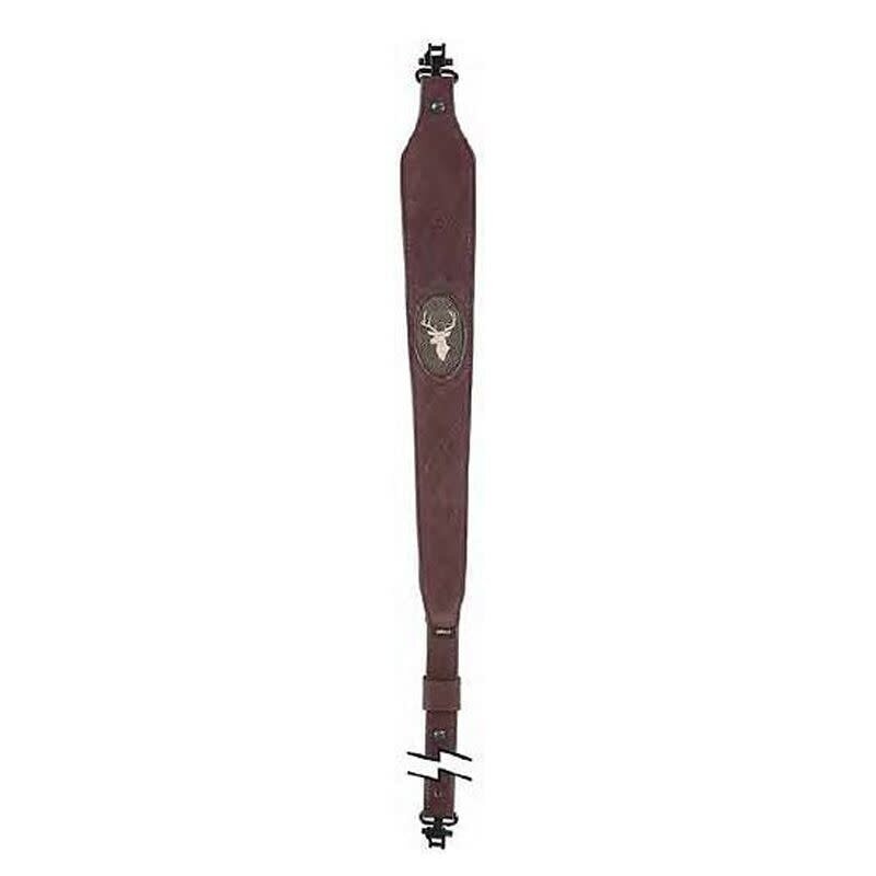 Allen Allen Company Big Game Suede Sling, Leather Front & Back, Heavy Duty, Brown, Swivels Included