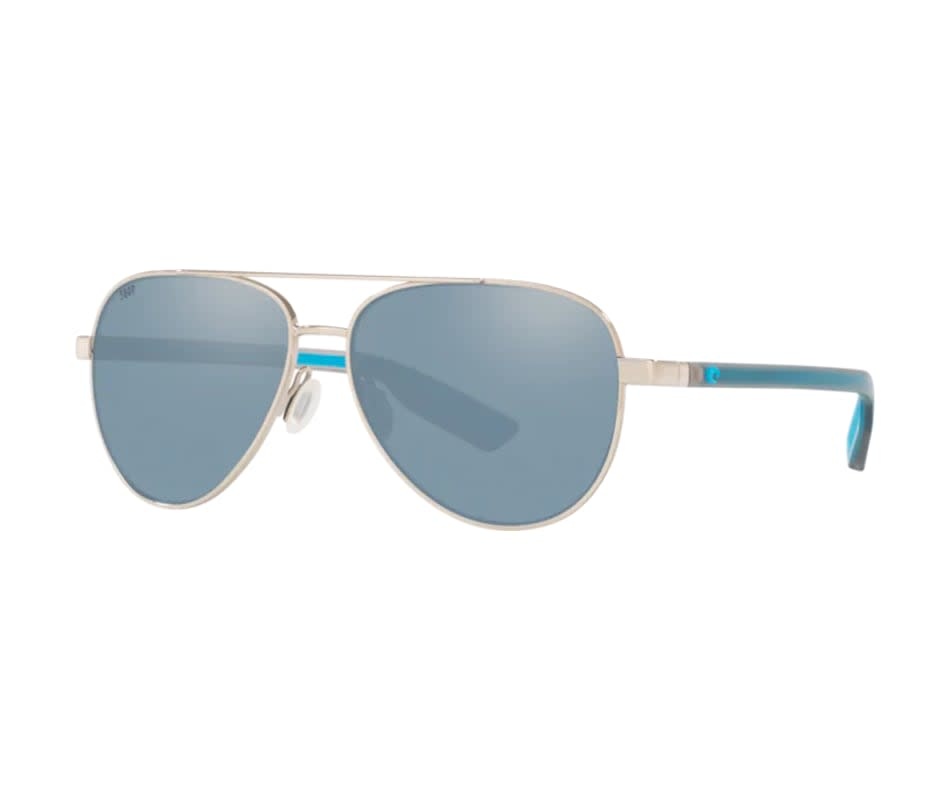 Costa Costa Peli 288 Shiny SIlver Frame w/ Gray Silver Mirror 580P Lens