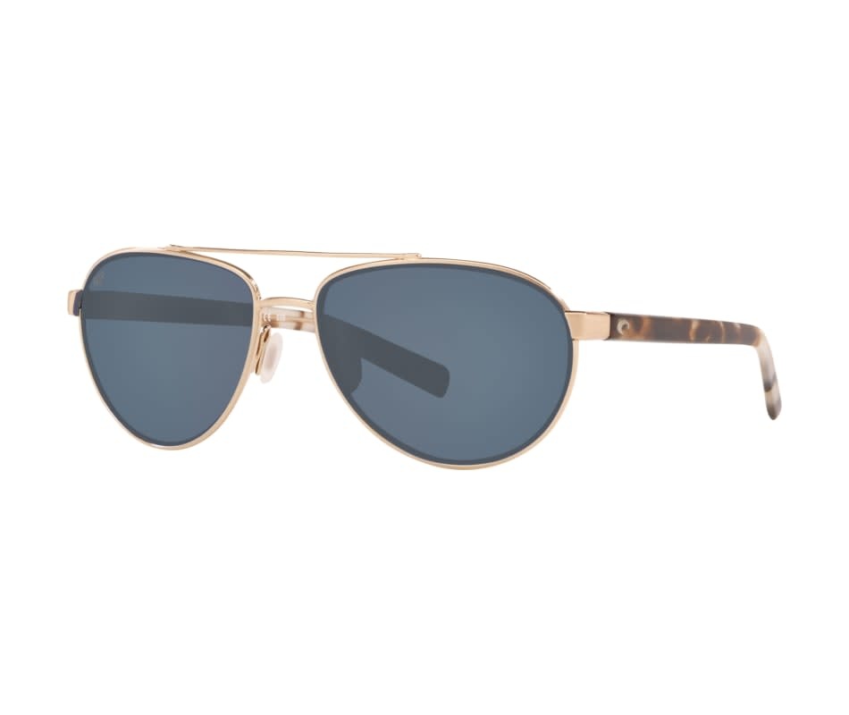 Costa Costa Fernandina 226 Brushed Gold Frame, Gray Blue Mirror 580G