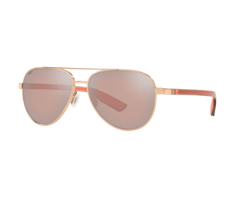 Costa Costa Peli Shiny Rose Gold w/ Copper Silver Mirror 580P Lens