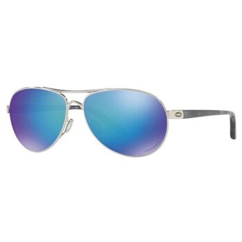 Oakley Oakley Feedback Polished Chrome w/ Prizm Sapphr Iridium Polarized Sunglasses