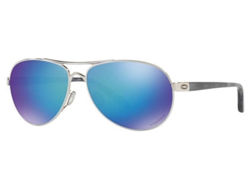 Oakley Oakley Feedback Polished Chrome w/ Prizm Sapphr Iridium Polarized Sunglasses