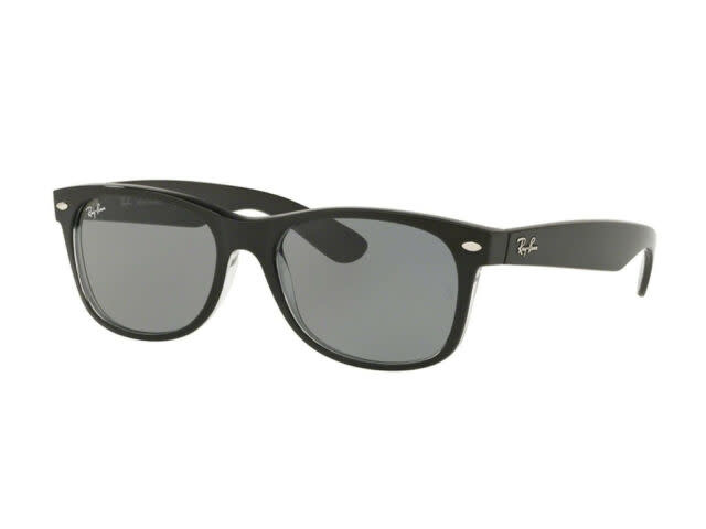 Rayban Rayban New Wayfarer Black/Transparent Frame w/ Blue Gold Mirror