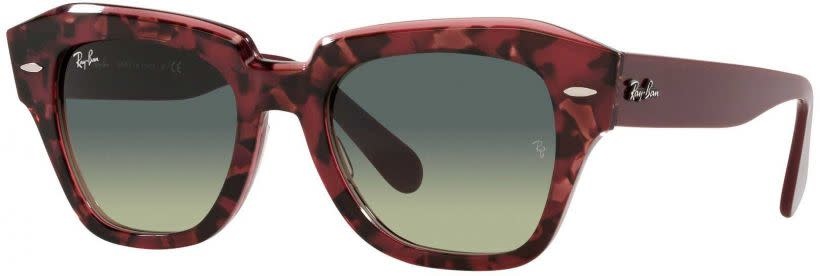 Rayban Rayban State Street Havana on Transparent Brown Frame w/ Dark Grey Lens