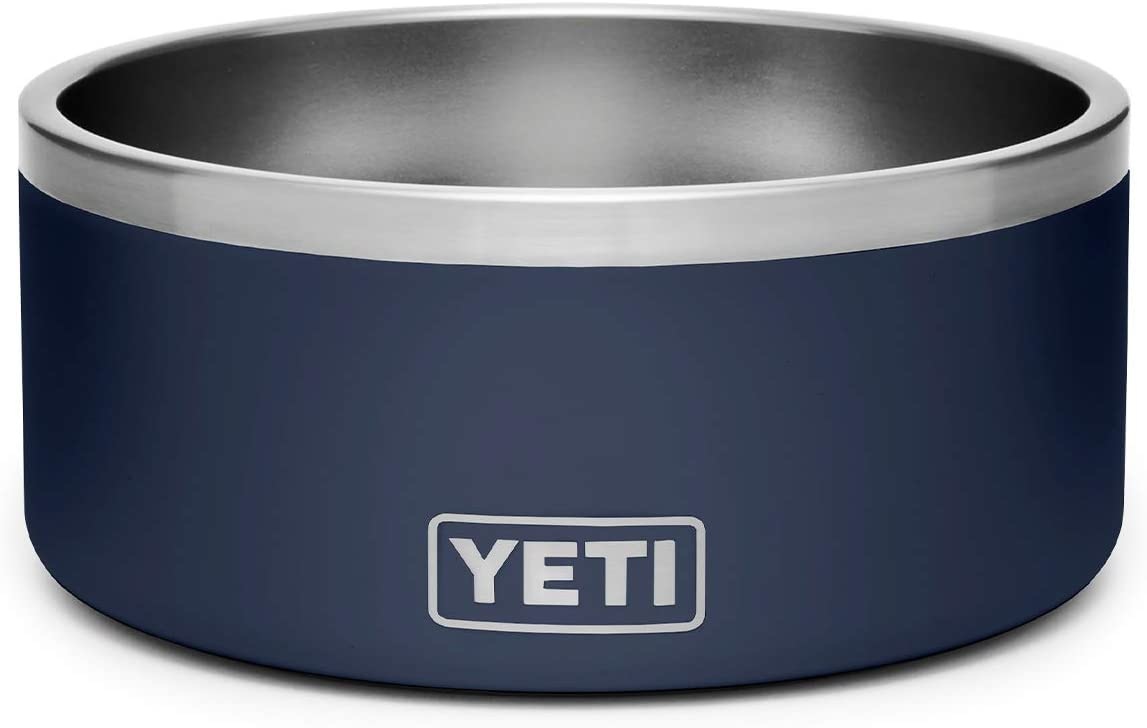 YETI Boomer 8, Stainless Steel, Non-Slip Dog Bowl, Holds 64 Ounces, Blue