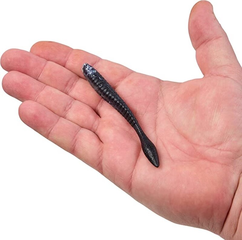 Berkley Berkley Powerbait MaxScent 4.25" Flatworm Black Shiner 8ct...8876