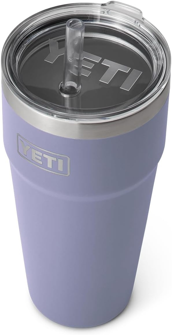 Yeti Rambler 26 oz Stackable Straw Cup, High Desert Clay