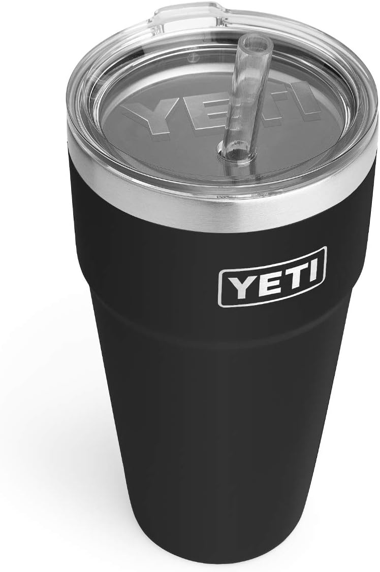 Yeti Rambler 26 oz Stackable Straw Cup, Camp Green