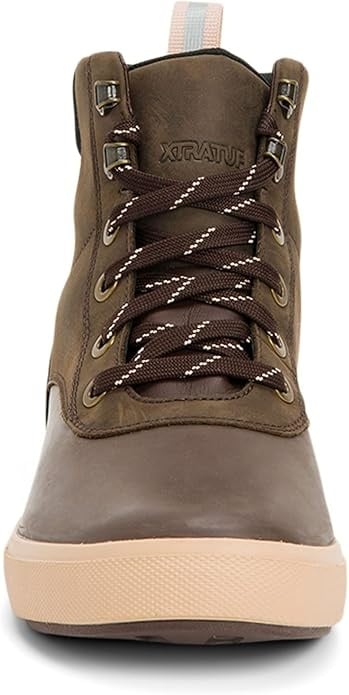 Xtratuf Womens Leather Lace Up Ankle Deck Boots