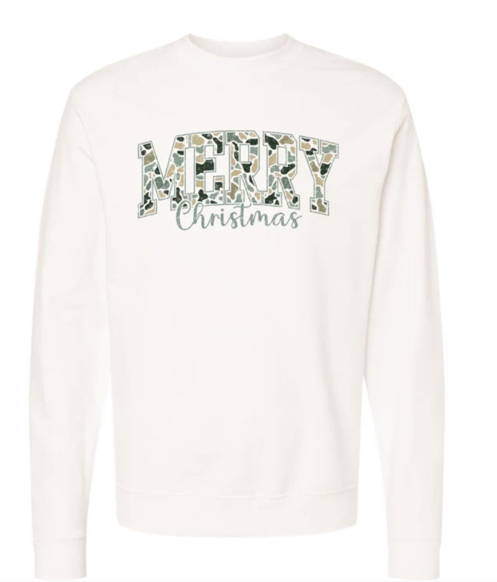 Southern Fried Cotton SFC Merry Camo Crew ||