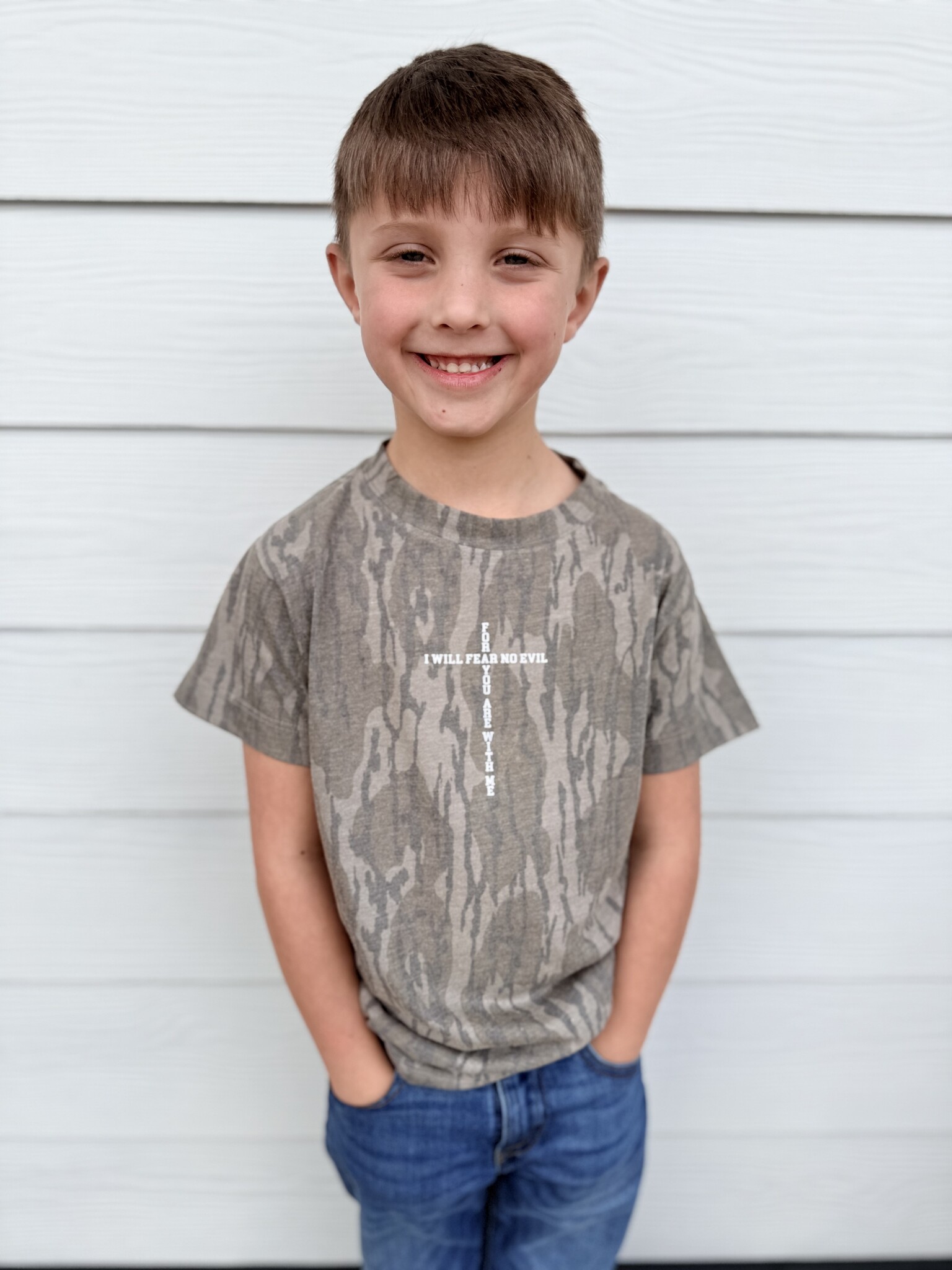 Dash Forward Wholesale Psalm 23 Verse Camo SS Graphic Tee