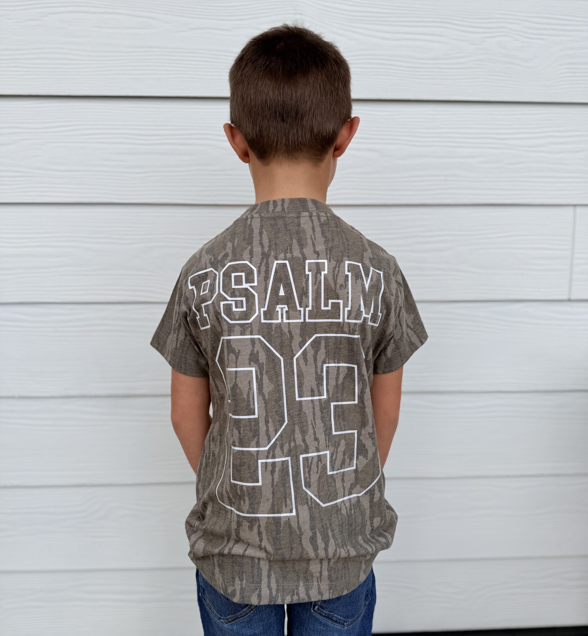 Dash Forward Wholesale Psalm 23 Verse Camo SS Graphic Tee