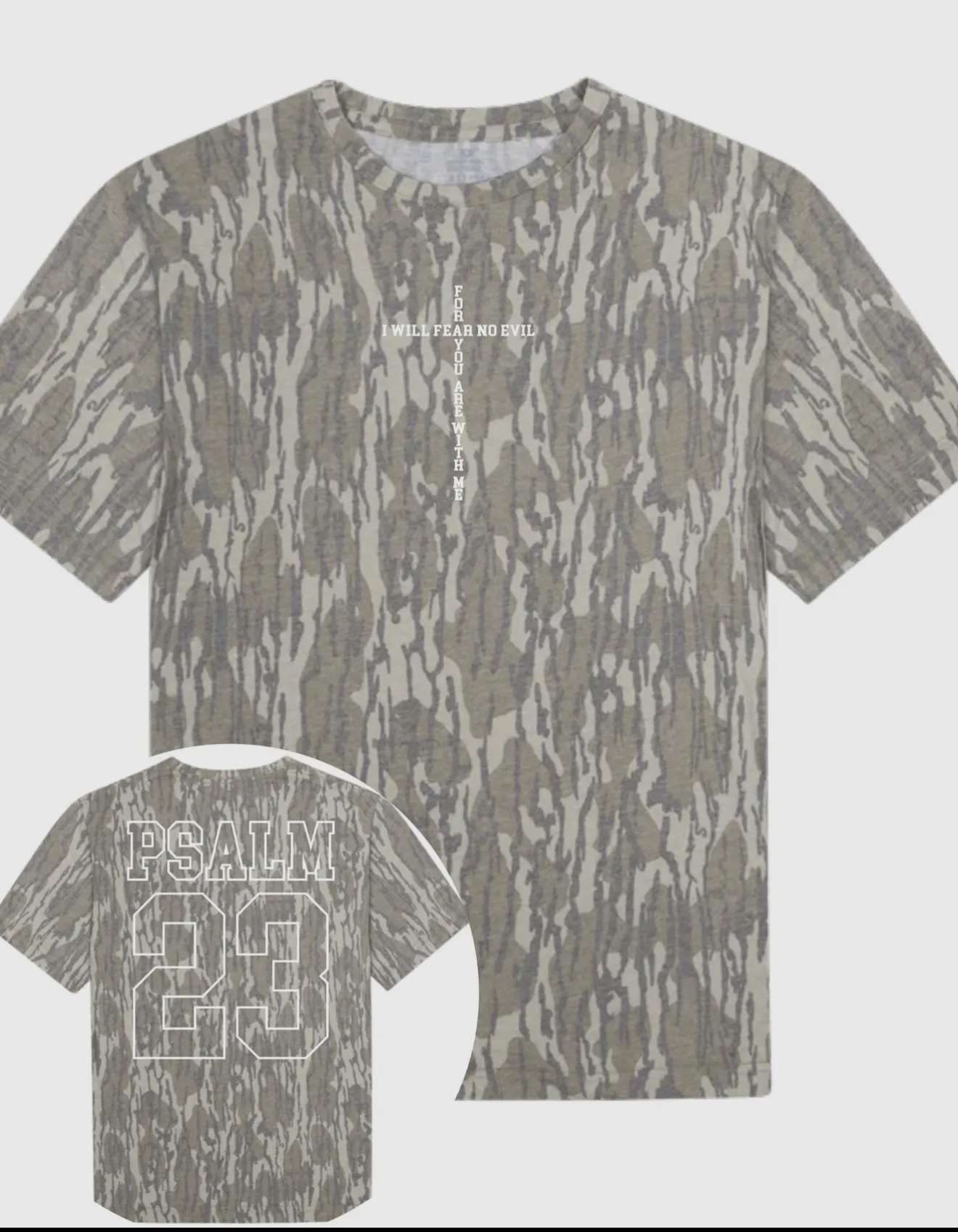 Dash Forward Wholesale Psalm 23 Verse Camo SS Graphic Tee