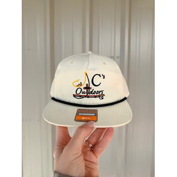 Richardson Richardson Embroidered JC's Rope Hat in Cream