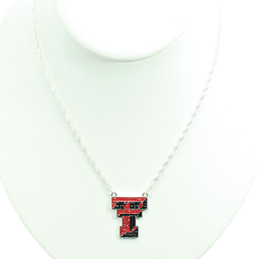 Season's Jewelry Double T Crystal Necklace