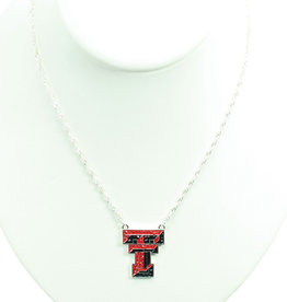Season's Jewelry Double T Crystal Necklace