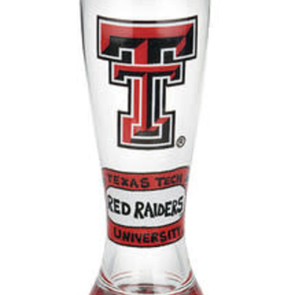 Handpainted Guns Up Pilsner Glass