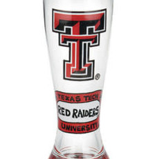 Handpainted Guns Up Pilsner Glass