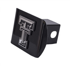 Hitch Cover Black with Chrome Double T
