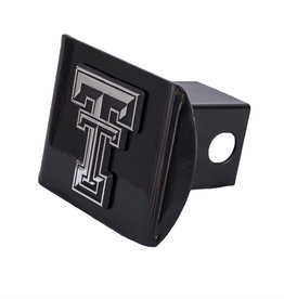 Hitch Cover Black with Chrome Double T