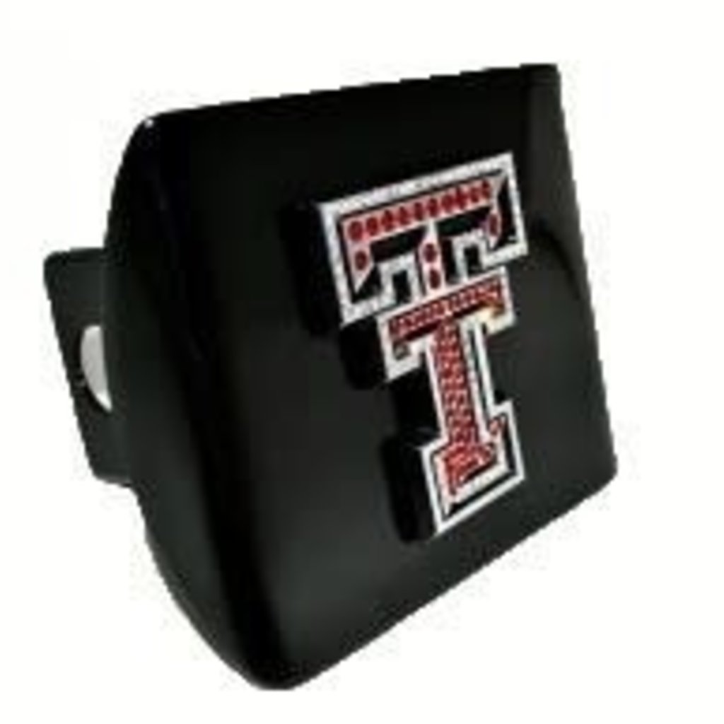 Hitch Cover Black  with Red Crystal Dbl
