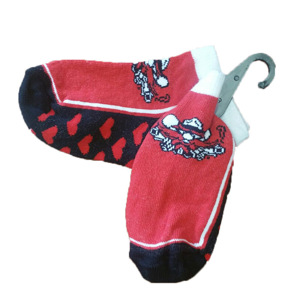 Raider Red Heart Socks