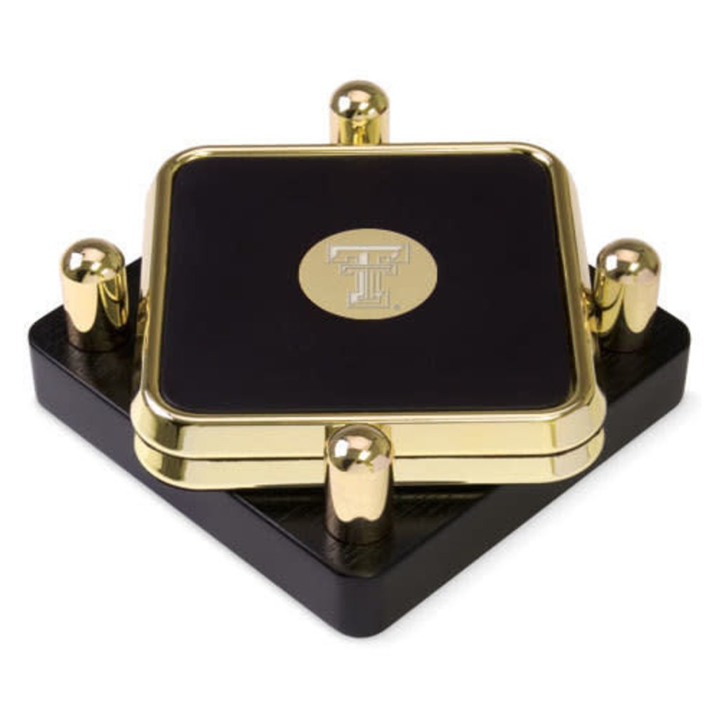 Square Gold Medallion Coaster Set