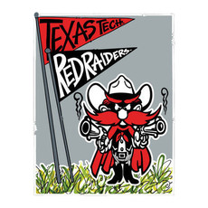 Magnolia Lane Raider Red Grey Garden Flag