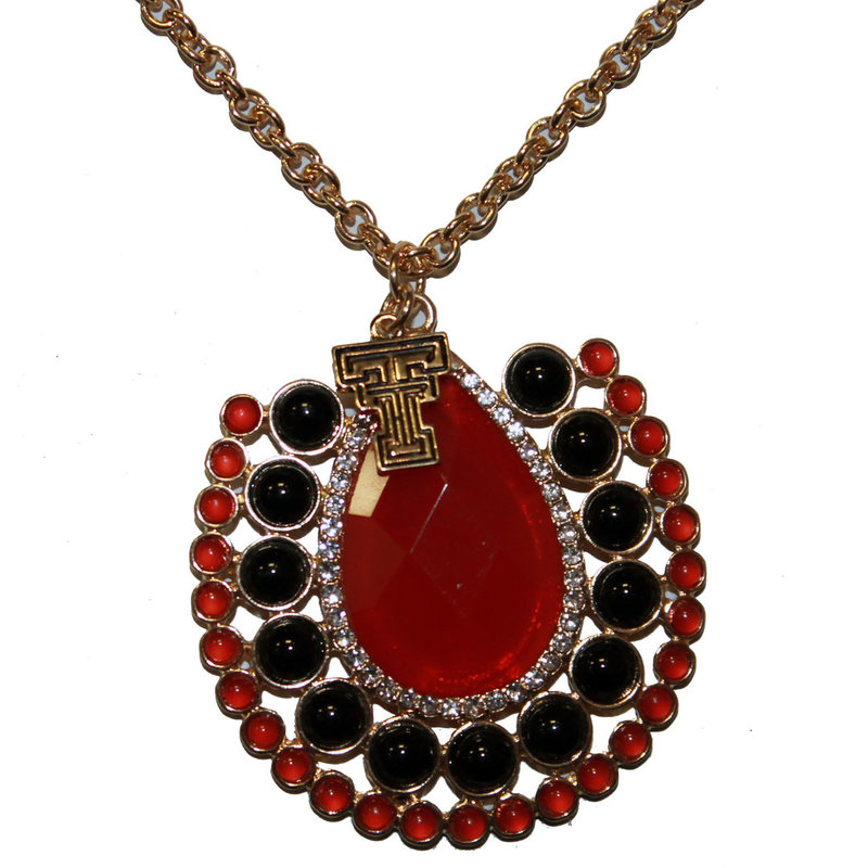 Emerson Street Texas Tech Medallion Necklace