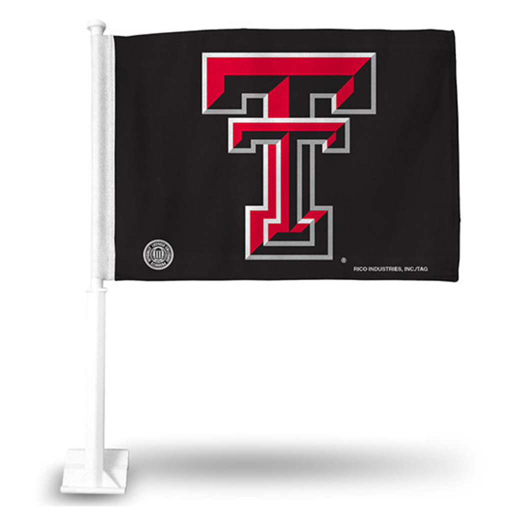 Double T Car Flag - Pink