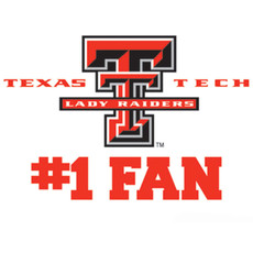 WinCraft Sports 3x4 Lady Raider #1 Fan Decal