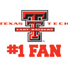 WinCraft Sports 3x4 Lady Raider #1 Fan Decal