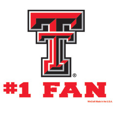 WinCraft Sports 3x4 Texas Tech #1 Fan Decal
