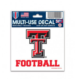 3x4 Texas Tech Football Decal