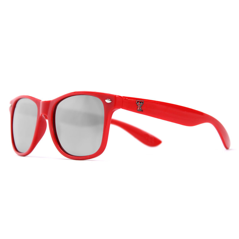 Texas Tech Sunglasses - Red Front, Silver Lenses