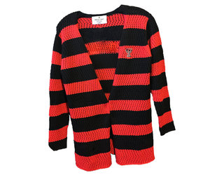 red and black sweater
